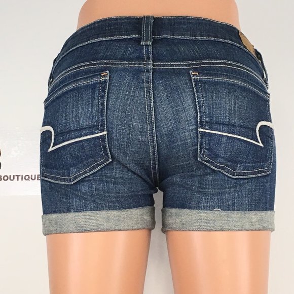 American Eagle Stretch Shorts size 00 ( Excellent ) - Picture 4 of 7